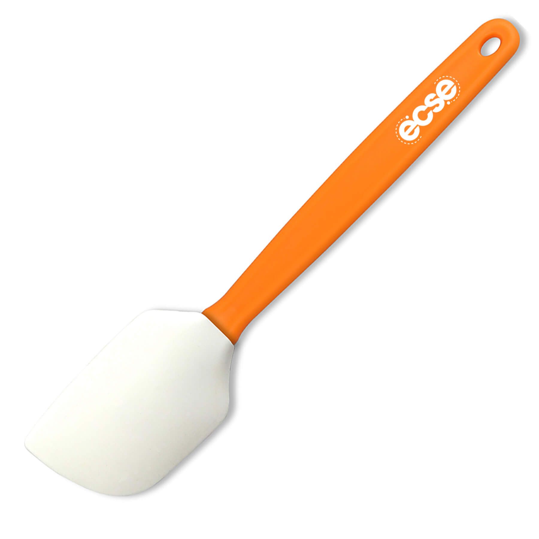 Imprinted - Paprika Orange Handle - White Spatula
